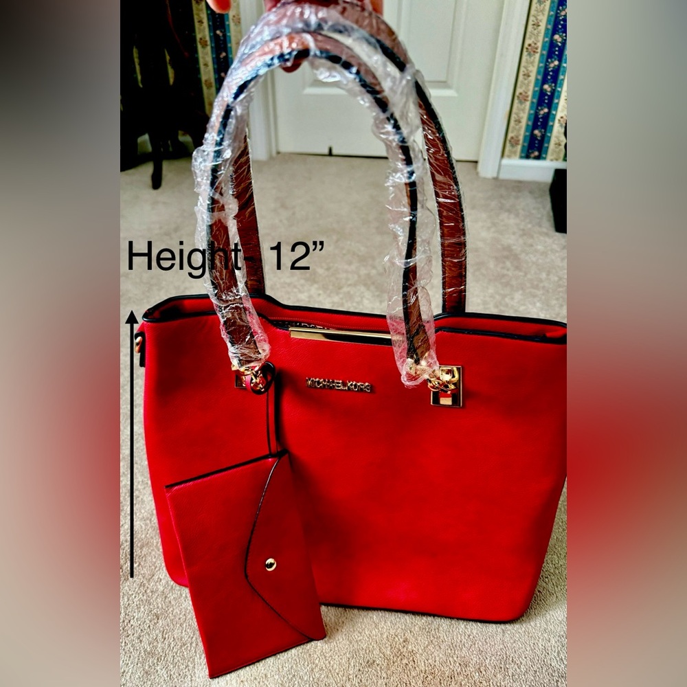 Large Red Tote Bag